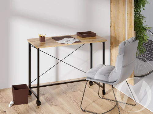 Стол письменный складной СП-4 1000 (дуб вотан/черный)