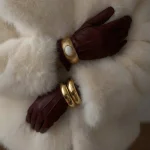 Браслет глянцевый круглой формы под золото