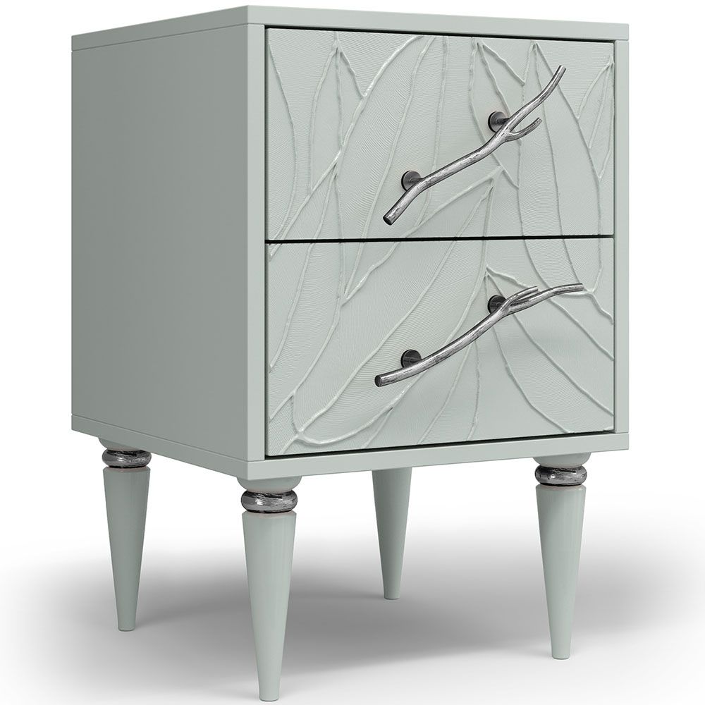 Тумба Арт Колор leaves Классик Сильвер Серый дым