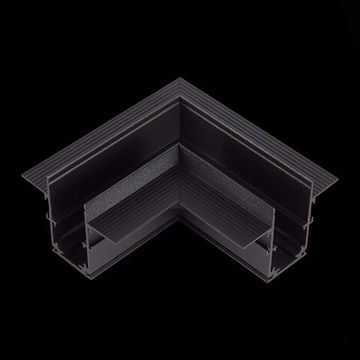 ST007.429.00 Угол-соединитель для встраиваемого магнитного шинопровода под ГКЛ 9м ST-Luce Черный SKYLINE 48