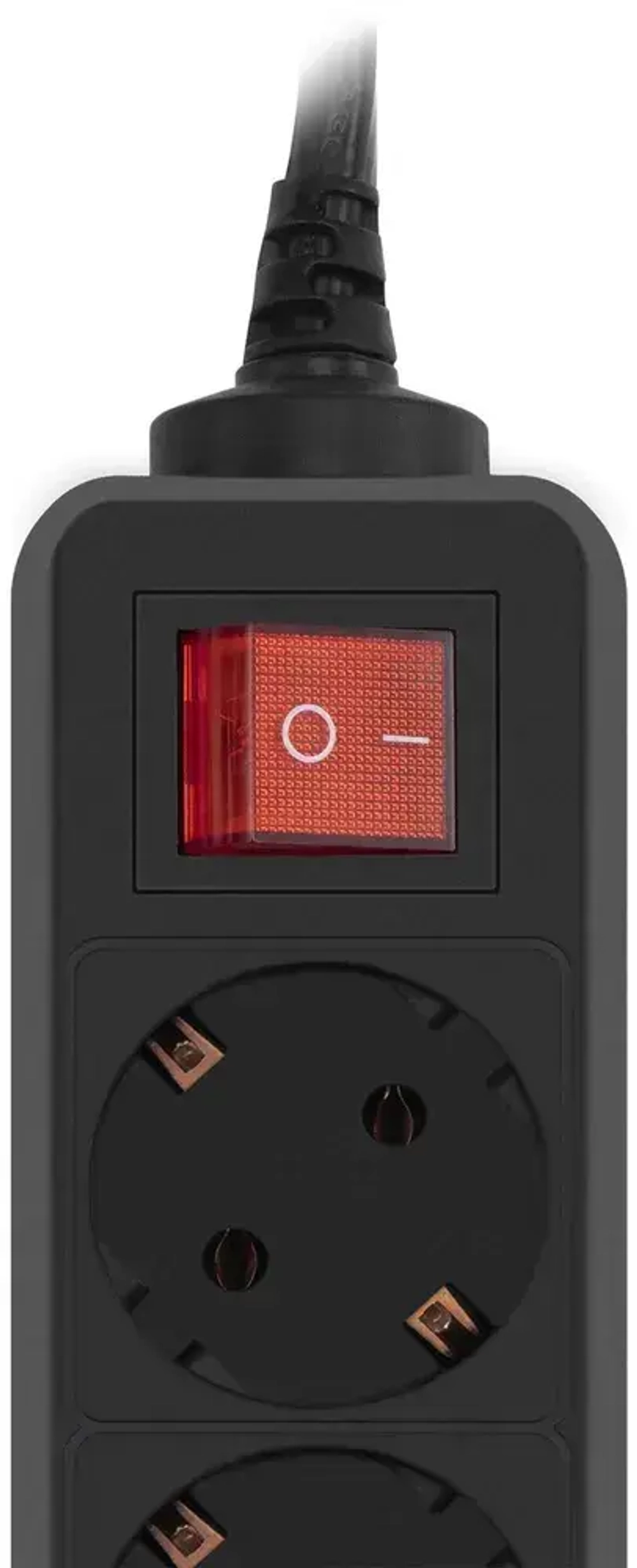 Сетевой фильтр для ИБП PC Pet AP01006-E-B 1.8м, 5 розеток, с выключателем, черный