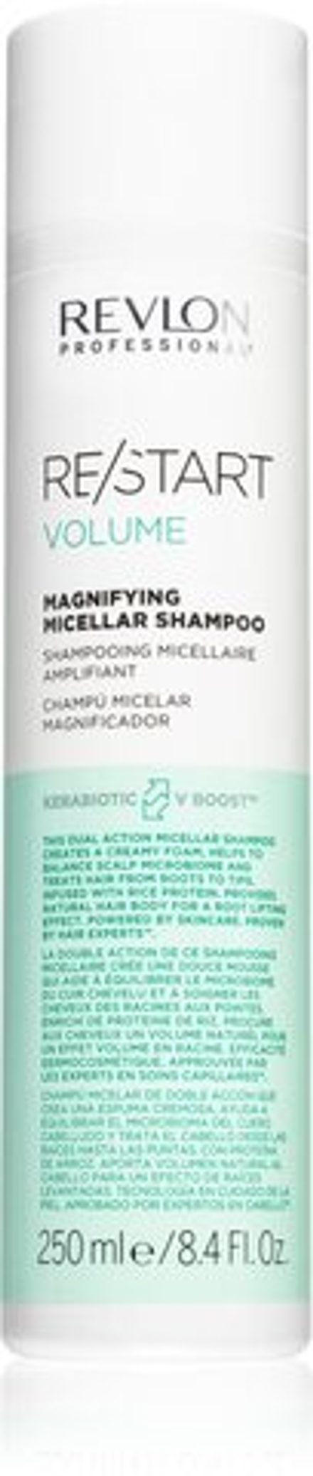 Revlon Professional Re/Start Volume - мицеллярный шампунь для объема для тонких и нежных волос. /   250  ml  / GTIN 8432225114378