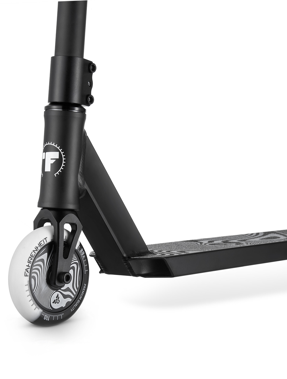 Самокат трюковой Fahrenheit F3 черный/белый