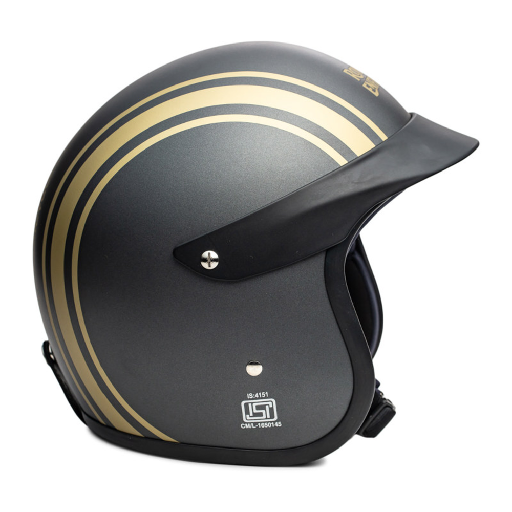 Шлем открытый Royal Enfield JET OF HELMET(P) RVP STRIPE