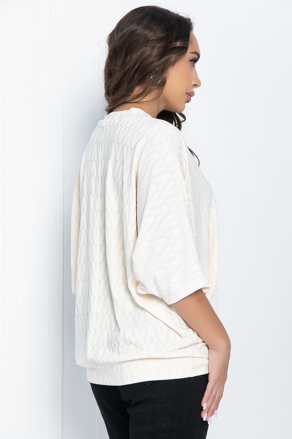 Блуза Вэнсдей (слоновая кость) Б11458 LT Collection