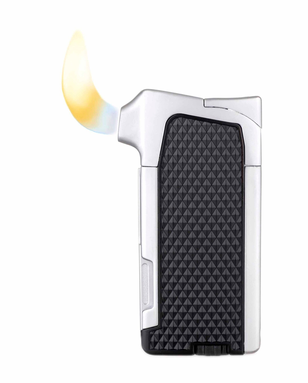 Зажигалка трубочная Passatore с тампером, черная-хром