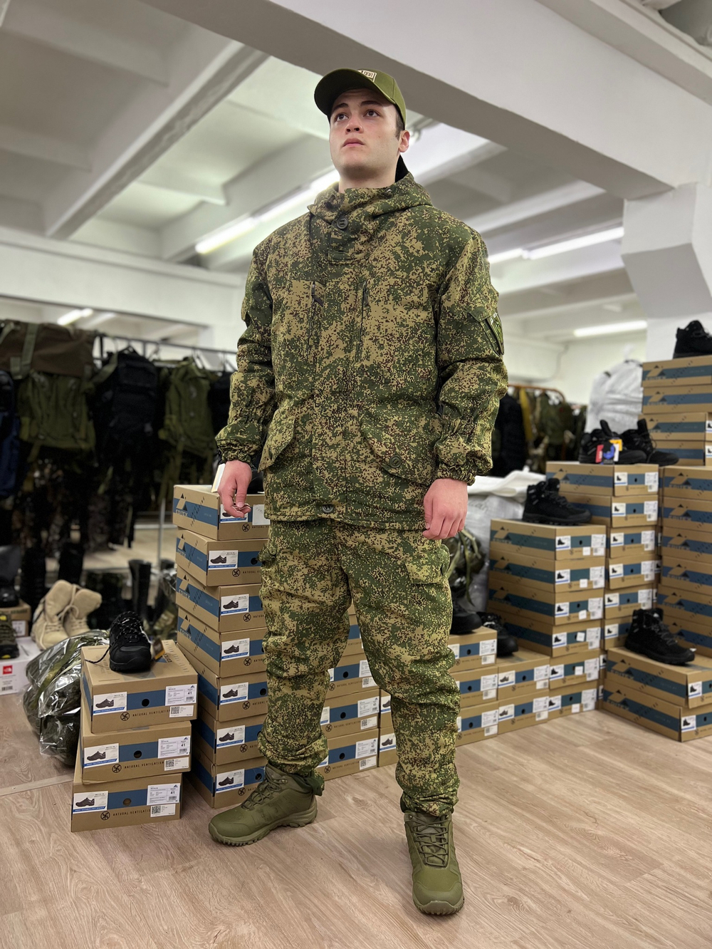 Костюм горка 5 зима лайт / зелёная цифра