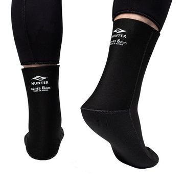 Носки Aquateam Hunter Jako 7 мм нейлон/открытая пора черные