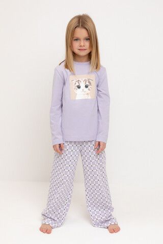 пижама  для девочки  К 1623/лепесток орхидеи,мозаика