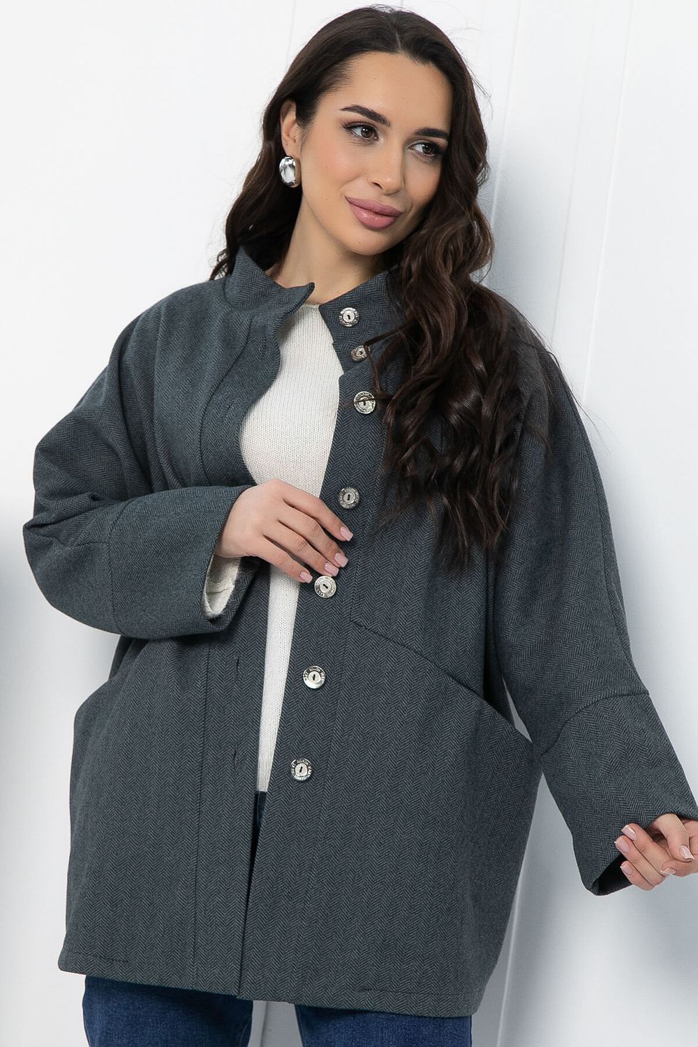 Жакет Вместе навсегда (темно-серый) Б12804-4М LT Collection