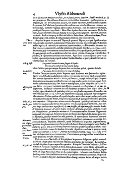 Vylssis Aldrovandi. Serpentvm, et draconv historiae libri dvo | Ulisse Aldrovandi