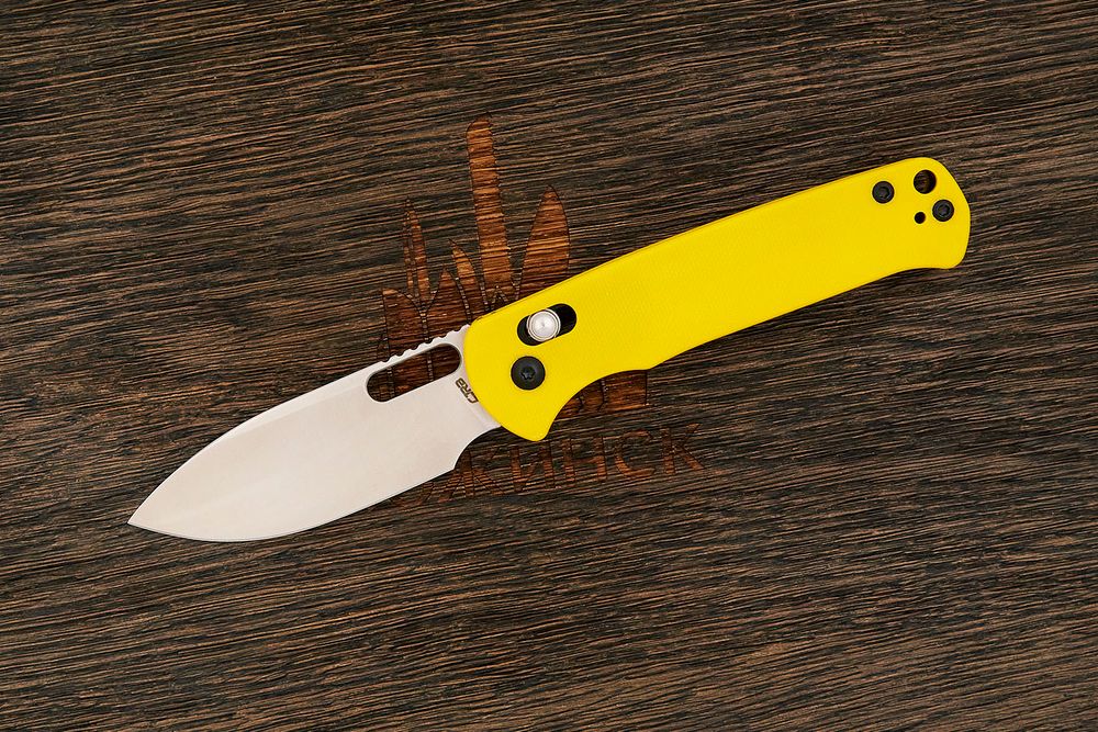 Нож складной CJRB Hectare, клинок 80мм, сталь AR-RPM9, рукоять G10 жёлтый