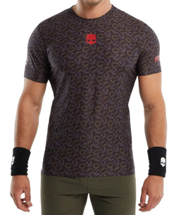 Теннисная футболка Hydrogen Tennis Balls Allover Tech T-Shirt - black