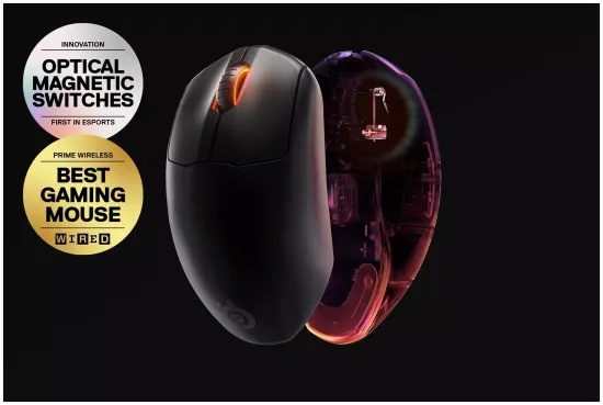 Беспроводная игровая мышь SteelSeries Prime Wireless, черный