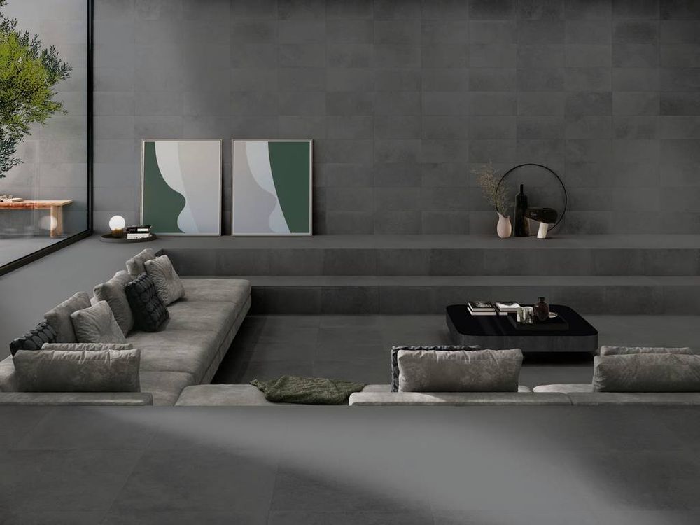 Terraslab, Midtown Anthracite Base C3/R11 Antislip 600х600х20мм 2шт/уп - керамогранит уличный