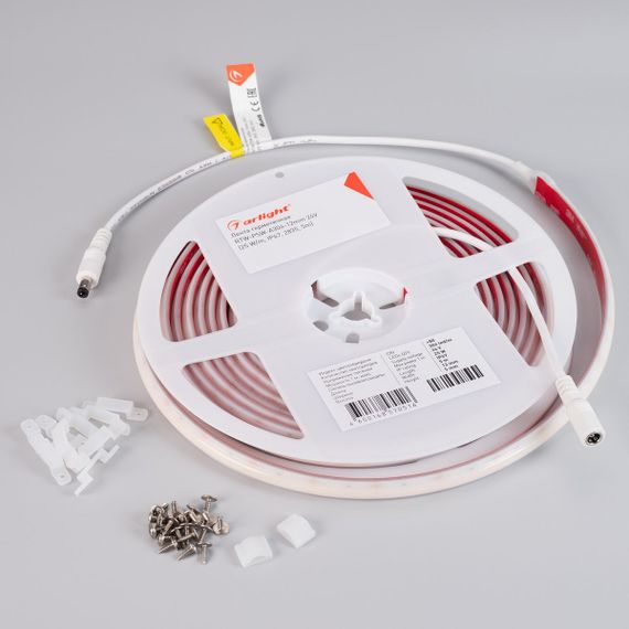 Светодиодная влагозащищенная лента Arlight 5W/m 304Led/m 2835SMD теплый белый 5M RTW-PSW-A304-12mm 24V Warm3000 045224