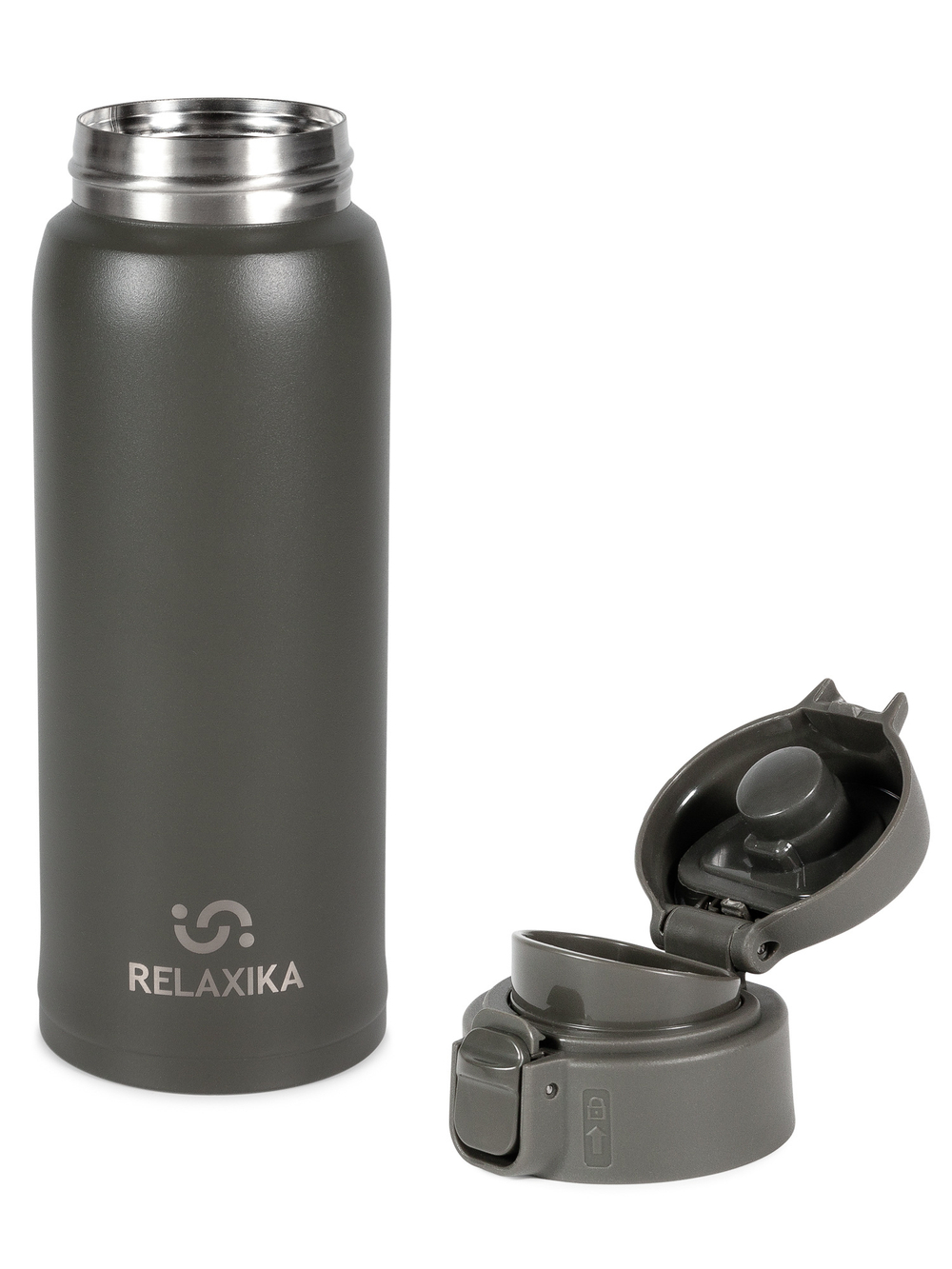 Термокружка Relaxika 701 (0,48 литра), хаки