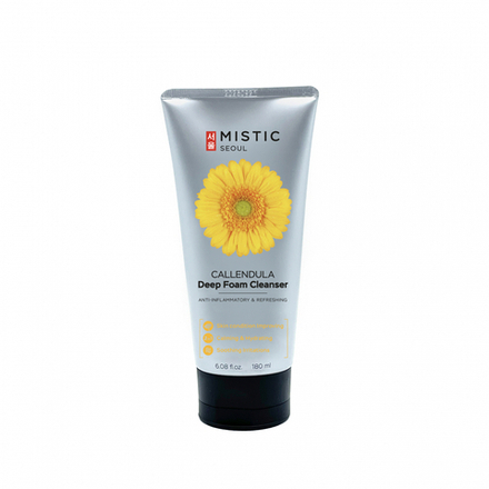 MISTIC CALLENDULA & СHAMOMILE Deep Foam Cleanser Глубокоочищающая пенка для умывания с экстрактом календулы и ромашки 180мл
