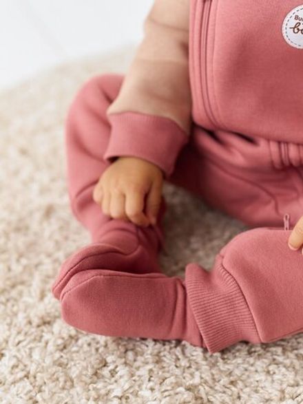 Носочки из футера "Пепельная роза" 0+