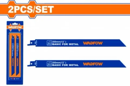 Пильные полотна по металлу для сабельной пилы WADFOW WJT1225VF 300 мм 2 шт