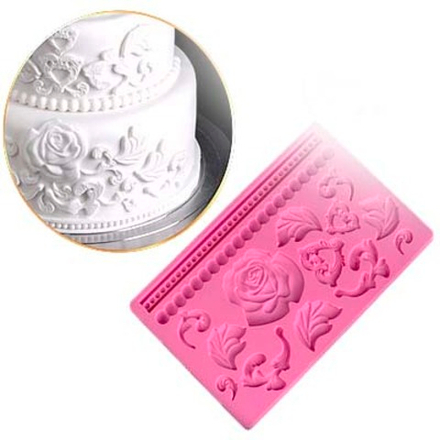 Молд силиконовый БАРОККО/БУСЫ 20*12,7*0,8см