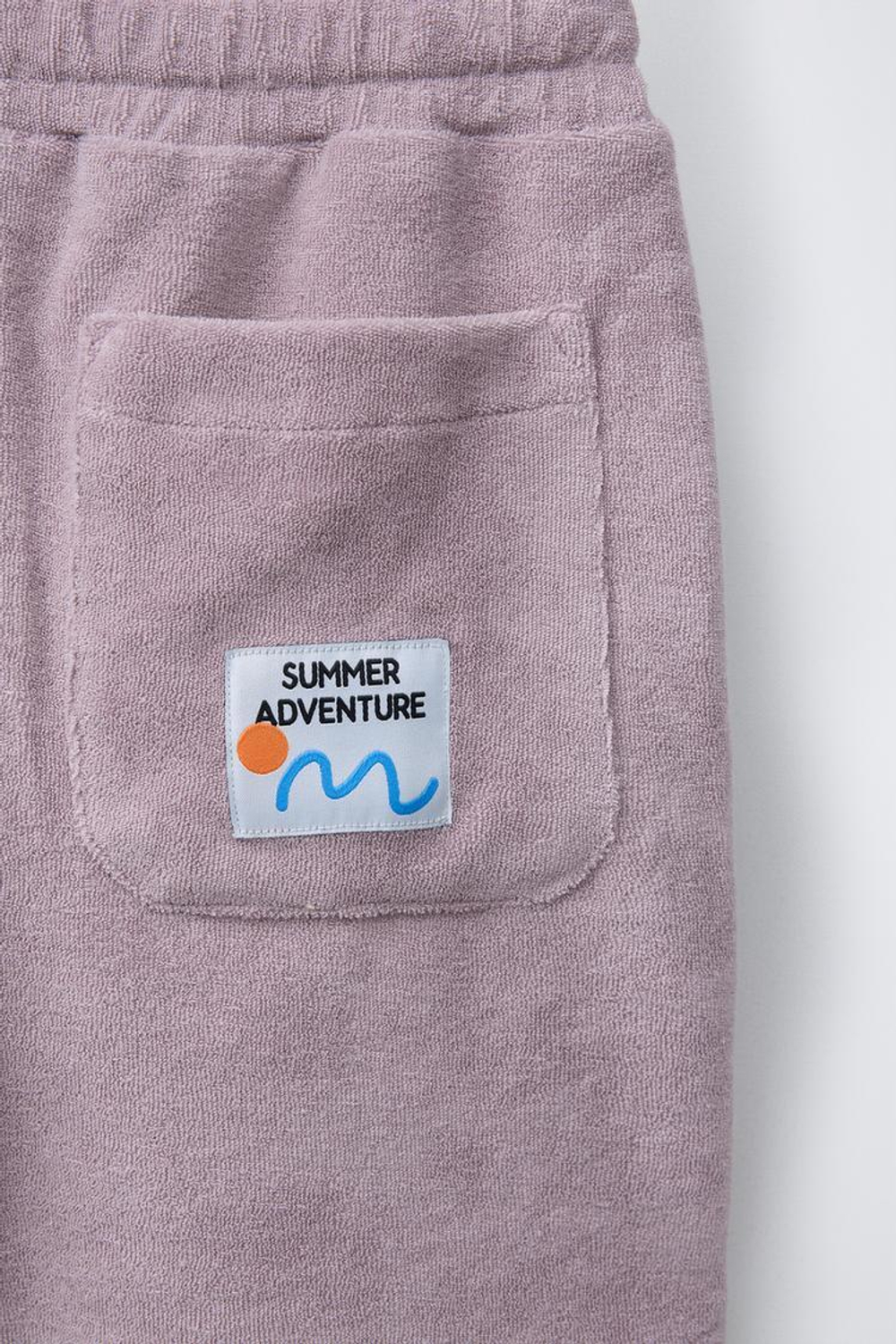 ZARA ШОРТЫ ИЗ МАХРОВОЙ ТКАНИ, ЛИЛОВЫЙ