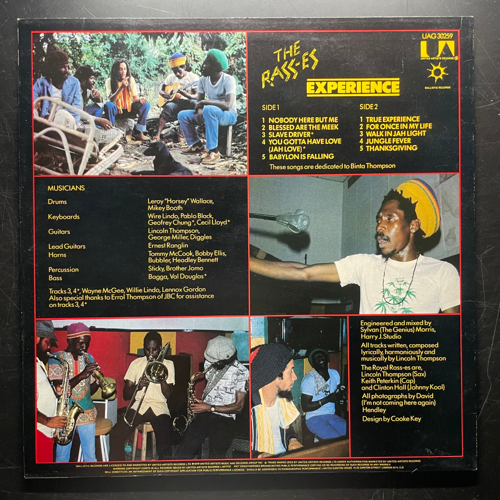 The Rass-es ‎– Experience (Англия 1979г.)