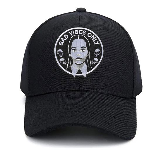 Нашивка термоаппликация на одежду и  на рюкзак. Уэнсдэй. Bad Vibes