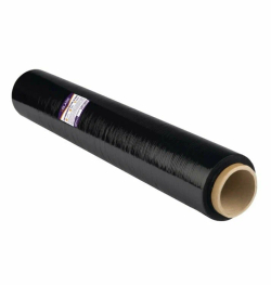 Стрейч-пленка полиэтиленовая черная упаковочная XGLASS 500 мм, 23 мкм, 1,2 кг, (Икс гласс)