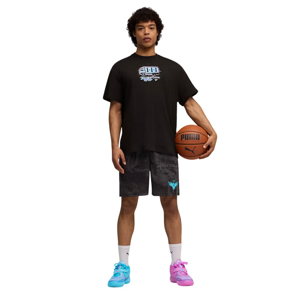 Баскетбольная мужская футболка MELO X HIVE TEE I PUMA BLACK