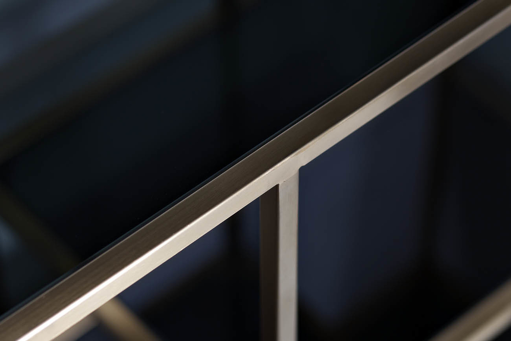 Стеллаж Garda Decor золотистый-черный 46AS-SH1452-GOLD