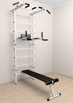 Шведская стенка Sv Pro 804 (Турник Pro/Брусья/стойка/Скамья)