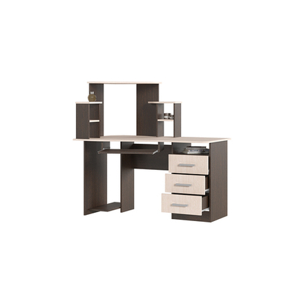 СТОЛ КОМПЬЮТЕРНЫЙ №1 (1,3х1,3х0,8) венге/белфорт