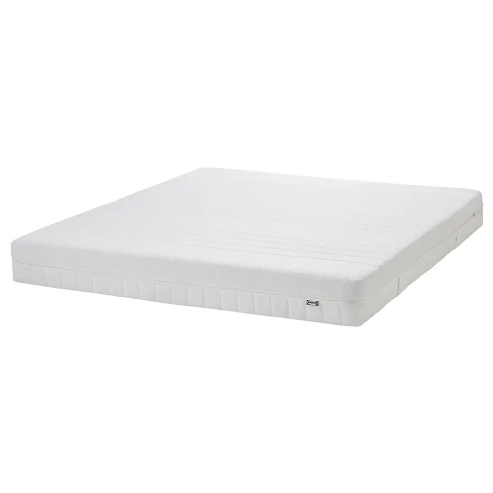 Каркас кровати с местом для хранения и матрасом - IKEA NORDLI, 200х90 см, матрас жесткий, черный, НОРДЛИ ИКЕА