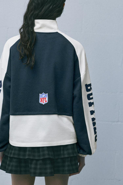 PULL&BEAR Толстовка на молнии NFL Bills, цвет льда