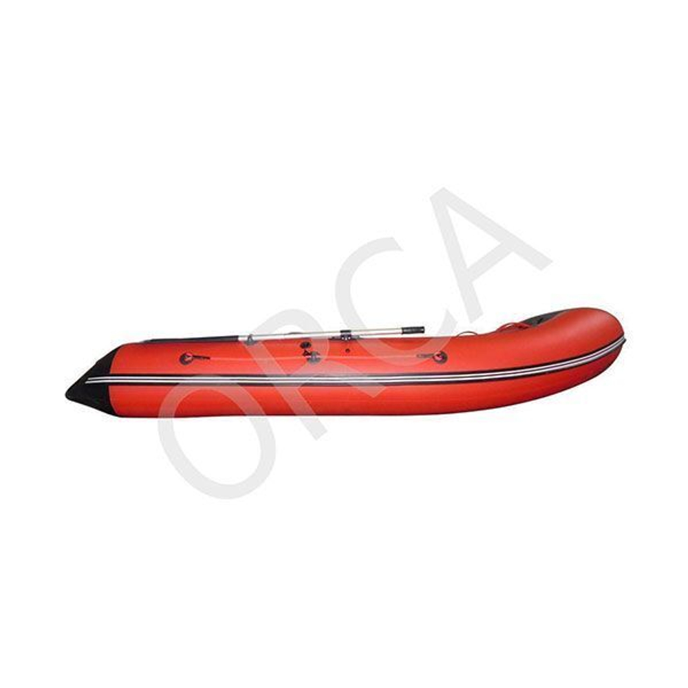 Лодка пвх orca (орка) 380нд (цвет: красный/чёрный)