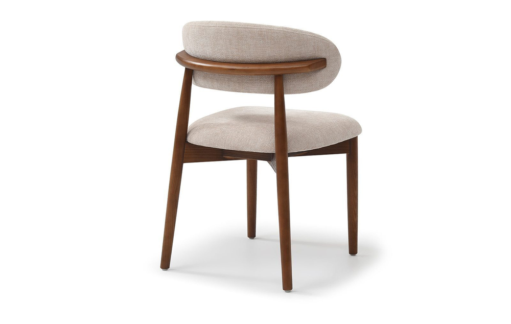 Стул DC096 бежевый/орех