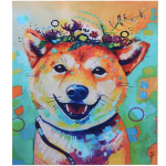 Алмазная мозаика на подрамнике с полным заполнением «МИР ЯРКИХ КРАСОК», рыжик, 30*40см