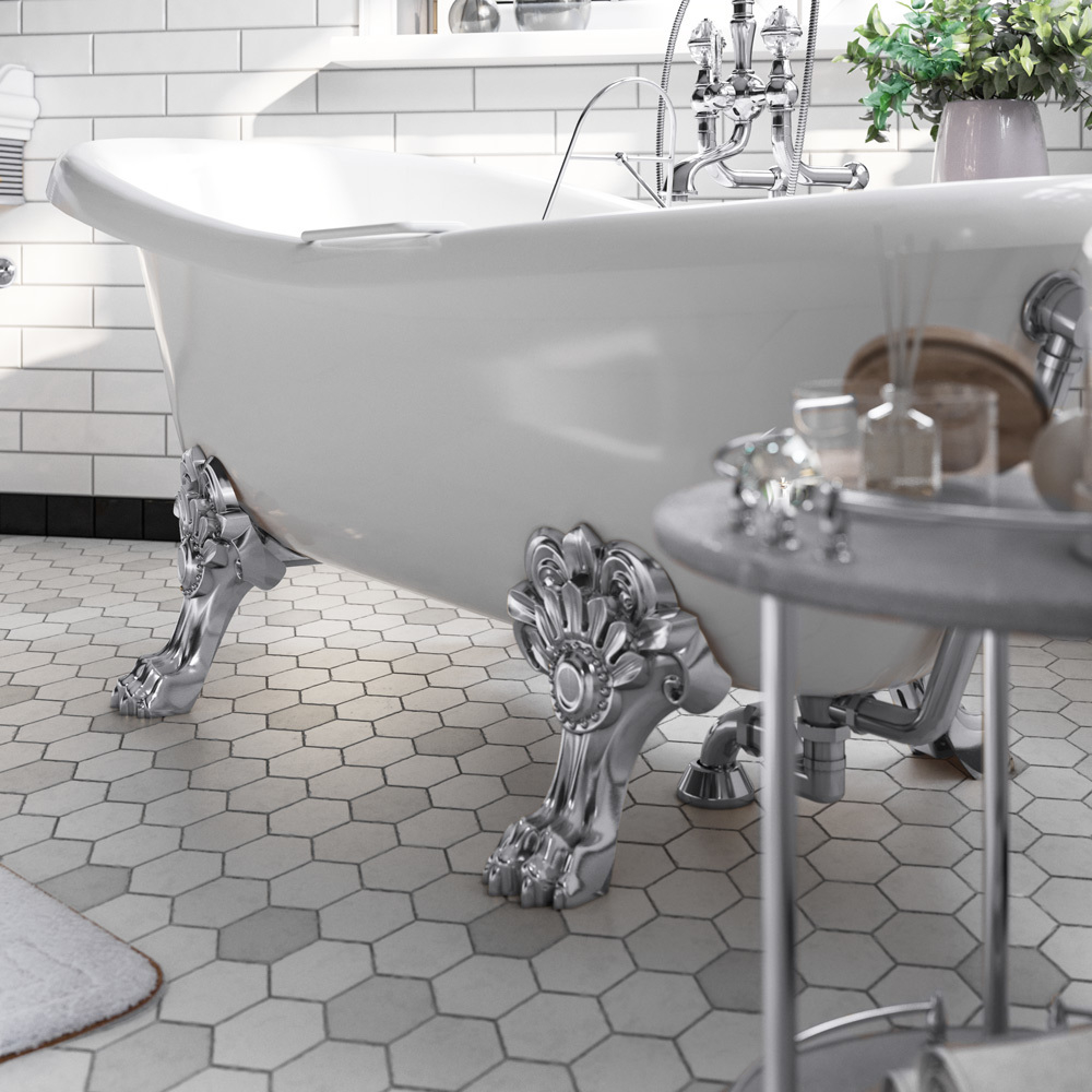 Ванна Migliore Bella на лапах "MIGLIORE" хром 170х80см  24624