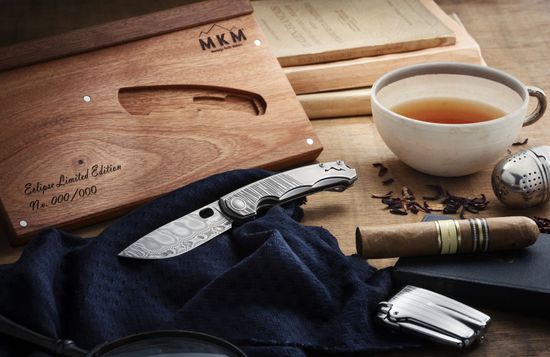 Нож MKM EL D ECLIPSE - сталь клинка DAMASTEEL