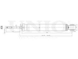 Амортизатор газовый задней подвески UNIO SAB-10746