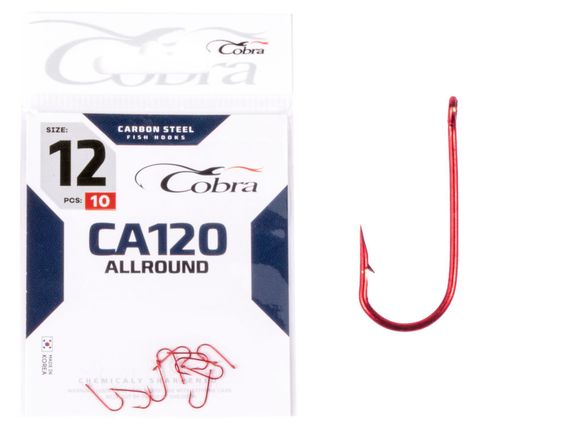 Крючки Cobra ALLROUND CA120  №12, 10 шт.