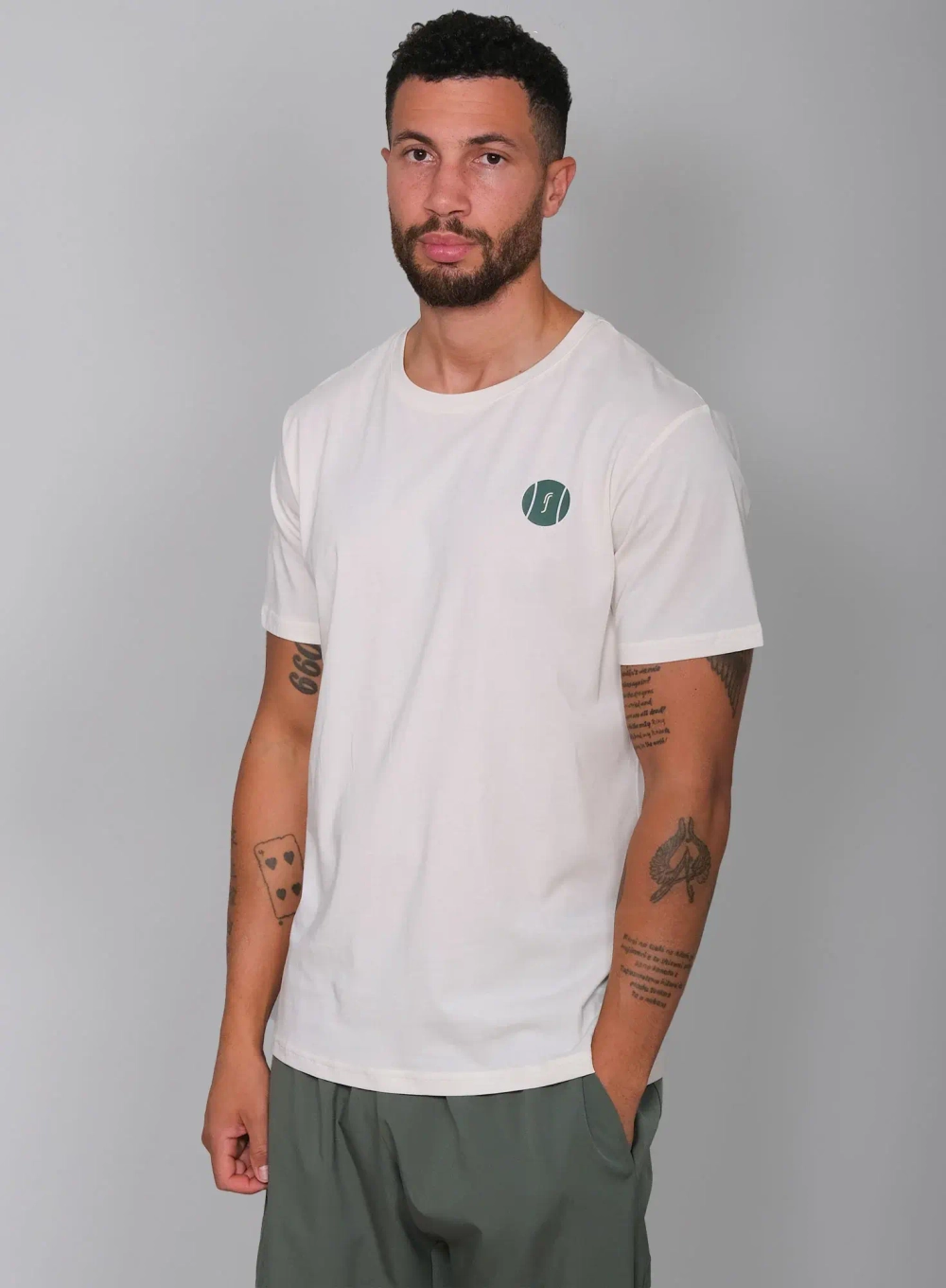 Мужская футболка RS Paris Cotton Court White/Court Green (231M003608/011)