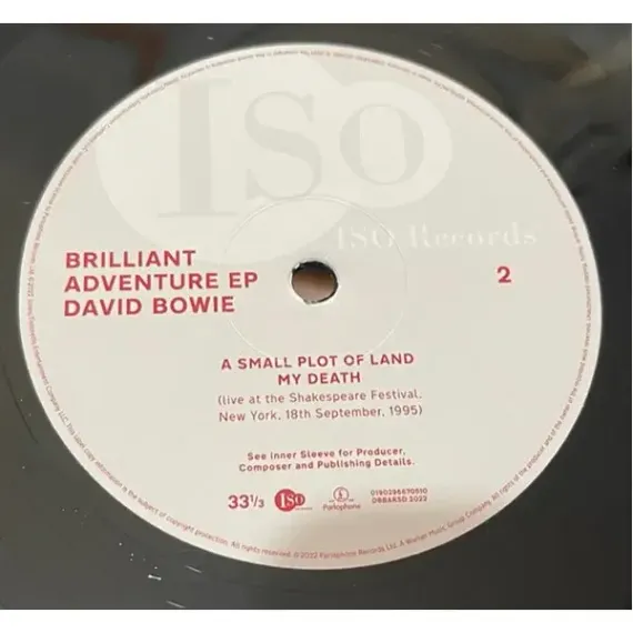 David Bowie – Brilliant Adventure EP RSD2022 LP