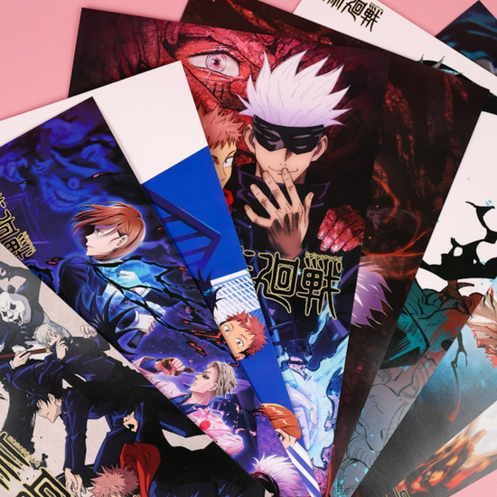 Набор постеров Магическая Битва 8 шт, 42х29см (№3)