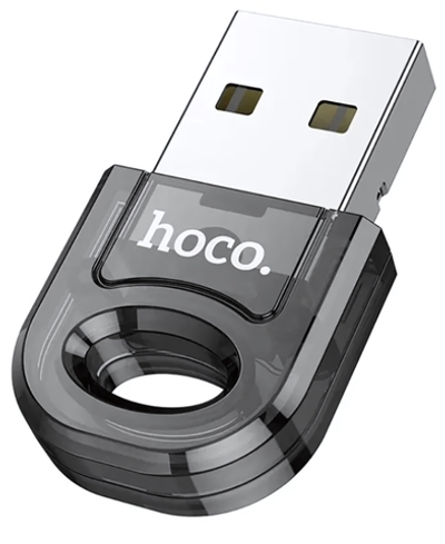 Bluetooth адаптер HOCO UA28 USB BT5.1 Transparent Black