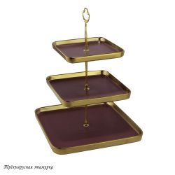 Lenardi 122-045 Трехъярусная этажерка MULTICOLOR в под.уп.(х6)Фарфор