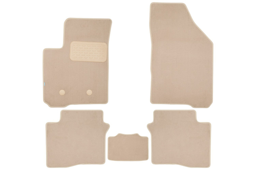 Коврики в салон для OMODA S5 2023- седан, 5шт. (текстиль, бежевые) KLEVER0412000222112KH