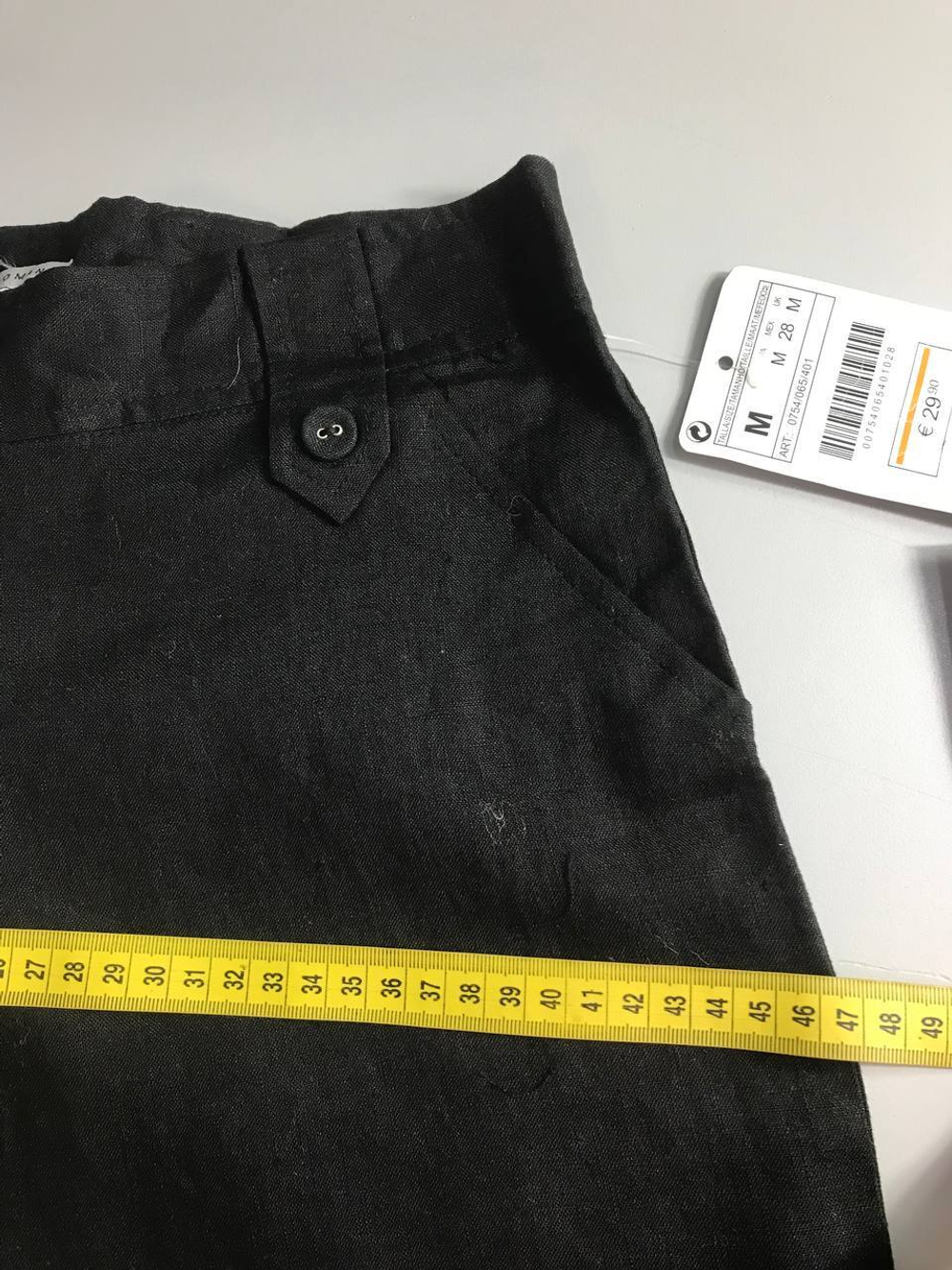 Бриджи Zara льняные темные, маркировка М, визуально 46 размер, новые