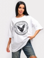 Футболка оверсайз больших размеров принт